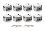 Piston - AutoTec - Forged - Flat Top - 3.908 in Bore - 1.5 x 1.5 x 3.0 mm Ring Grooves - Minus 3.30 cc - GM LS-Series - Set of 8 thumbnail 1