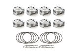 Piston - AutoTec - Forged - Dished - 4.125 in Bore - 1.5 x 1.5 x 3.0 mm Ring Grooves - Minus 16.00 cc - GM LS-Series - Set of 8 thumbnail 1