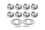 Piston - AutoTec - Forged - Dome - 4.310 in Bore - 1.5 x 1.5 x 3.0 mm Ring Grooves - Plus 39.80 cc - Big Block Chevy - Set of 8 thumbnail 1
