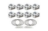 Piston - AutoTec - Forged - Dome - 4.310 in Bore - 1.5 x 1.5 x 3.0 mm Ring Grooves - Plus 39.80 cc - Big Block Chevy - Set of 8 thumbnail 1