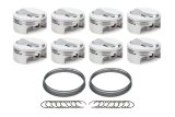 Piston - AutoTec - Forged - Dome - 4.600 in Bore - 1.5 x 1.5 x 3.0 mm Ring Grooves - Plus 28.70 cc - Big Block Chevy - Set of 8 thumbnail 1