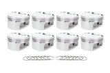 Piston - AutoTec - Forged - Flat Top - 4.070 in Bore - 1.5 x 1.5 x 3.0 mm Ring Grooves - Minus 3.30 cc - GM LS-Series - Set of 8 thumbnail 1