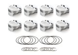 Piston - AutoTec - Forged - Dished - 4.030 in Bore - 1.5 x 1.5 x 3.0 mm Ring Grooves - Minus 10.00 cc - GM LS-Series - Set of 8 thumbnail 1