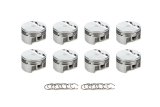 Piston - AutoTec - Forged - Flat Top - 3.572 in Bore - 1.5 x 1.5 x 3.0 mm Ring Grooves - Minus 1.60 cc - Ford Modular - Set of 8 thumbnail 1