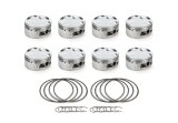 Piston - AutoTec - Dished - Forged - 4.070 in Bore - 1.5 x 1.5 x 3.0 mm Ring Grooves - Minus 23.50 cc - GM LS-Series - Set of 8 thumbnail 1