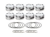 Piston - AutoTec - Dished - Forged - 4.125 in Bore - 1.5 x 1.5 x 3.0 mm Ring Grooves - Minus 23.50 cc - GM LS-Series - Set of 8 thumbnail 1