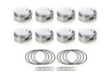 Piston - AutoTec - Flat Top - Forged - 4.500 in Bore - 1.5 x 1.5 x 3.0 mm Ring Grooves - Minus 3.00 cc - Big Block Chevy - Set of 8 thumbnail 1