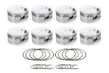 Piston - AutoTec - Flat Top - Forged - 4.600 in Bore - 1.5 x 1.5 x 3.0 mm Ring Grooves - Minus 3.00 cc - Big Block Chevy - Set of 8 thumbnail 1