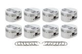Piston - AutoTec - Dome - Forged - 4.030 in Bore - 1.5 x 1.5 x 3.0 mm Ring Grooves - Plus 3.00 cc - Small Block Ford - Set of 8 thumbnail 1