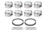 Piston - AutoTec - Dished - Forged - 4.030 in Bore - 1.5 x 1.5 x 3.0 mm Ring Grooves - Minus 21.70 cc - Small Block Ford - Set of 8 thumbnail 1