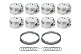 Piston - AutoTec - Dished - Forged - 4.030 in Bore - 1.5 x 1.5 x 3.0 mm Ring Grooves - Minus 20.00 cc - Small Block Ford - Set of 8 thumbnail 1