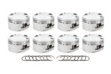 Piston - AutoTec - Dished - Forged - 4.030 in Bore - 1.5 x 1.5 x 3.0 mm Ring Grooves - Minus 29.50 cc - Small Block Ford - Set of 8 thumbnail 1