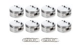 Piston - AutoTec - Flat Top - Forged - 4.125 in Bore - 1.5 x 1.5 x 3.0 mm Ring Grooves - Minus 5.20 cc - Small Block Ford - Set of 8 thumbnail 1