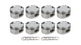 Piston - AutoTec - Dished - Forged - 3.572 in Bore - 1.5 x 1.5 x 3.0 mm Ring Grooves - Minus 20.00 cc - Ford Modular - Set of 8 thumbnail 1