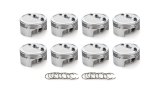 Piston - AutoTec - Dished - Forged - 4.030 in Bore - 1.5 x 1.5 x 3.0 mm Ring Grooves - Minus 12.30 cc - Small Block Chevy - Set of 8 thumbnail 1