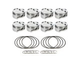 Piston - AutoTec - Dished - Forged - 4.030 in Bore - 1.5 x 1.5 x 3.0 mm Ring Grooves - Minus 18.90 cc - Small Block Chevy - Set of 8 thumbnail 1