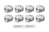 Piston - AutoTec - Dished - Forged - 4.075 in Bore - 1.5 x 1.5 x 3.0 mm Ring Grooves - Minus 13.40 cc - GM LS-Series - Set of 8 thumbnail 1