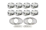 Piston - AutoTec - Dished - Forged - 4.010 in Bore - 1.5 x 1.5 x 3.0 mm Ring Grooves - Minus 19.70 cc - GM LS-Series - Set of 8 thumbnail 1