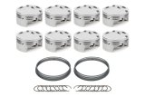 Piston - AutoTec - Dished - Forged - 4.030 in Bore - 1.5 x 1.5 x 3.0 mm Ring Grooves - Minus 20.70 cc - GM LS-Series - Set of 8 thumbnail 1