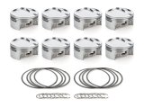 Piston - AutoTec - Dished - Forged - 4.125 in Bore - 1.5 x 1.5 x 3.0 mm Ring Grooves - Minus 25.00 cc - GM LS-Series - Set of 8 thumbnail 1
