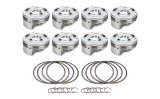 Piston - AutoTec - Dished - Forged - 4.070 in Bore - 1.5 x 1.5 x 3.0 mm Ring Grooves - Minus 17.20 cc - GM LT-Series - Set of 8 thumbnail 1