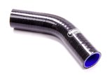 Tubing Elbow - 45 Degree - 1-1/2 in ID - 4.0 mm Thick Wall - Silicone - Black - Each thumbnail 1