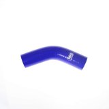 Tubing Elbow - 45 Degree - 1-1/2 in ID - 4.0 mm Thick Wall - Silicone - Blue - Each thumbnail 1