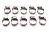 Hose Clamp - Worm Gear - 22-30 mm - Stainless - Set of 10 thumbnail 1