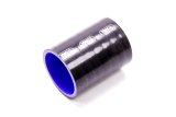 Tubing Coupler - Straight - 2 in ID - 3 in Long - 4.6 mm Thick Wall - 356 Degree F Max Temperature - Silicone - Black - Each thumbnail 1