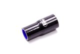 Tubing Coupler - Straight - Reducer - 1-1/2 in to 1-1/4 in ID - 4 in Long - 4.0 mm Thick Wall - Silicone - Black - Each thumbnail 1