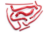 Hose Kit - Coolant System - 8 Hose Set - Silicone - Red - GM LS-Series - Chevy Corvette 1997-2004 - Kit thumbnail 1