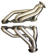 Headers - Shorty - 1.625 in Primary - 2.5 in Collector - Hardware Included - Steel - Silver Ceramic - Small Block Chevy - GM A-Body 1964-81 - Pair thumbnail 1