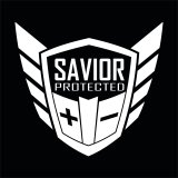 Logo Sticker - Window Decal - White Savior Logo on Black Background - Each thumbnail 1