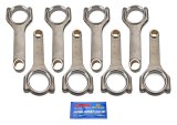Connecting Rod - Pro Sport - Stroker Clearanced - H Beam - 6.125 in Long - Bushed - 7/16 in Cap Screws - ARP2000 Bolt - Forged - Steel - Small Block Chevy - Set of 8 thumbnail 1
