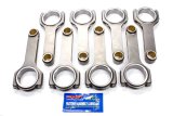 Connecting Rod - Pro Sport - H Beam - 6.385 in Long - Bushed - 7/16 in Cap Screws - ARP2000 Bolt - Forged - Steel - Big Block Chevy - Set of 8 thumbnail 1