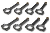 Connecting Rod - Pro Series - I Beam - 6.125 in Long - Bushed - 7/16 in Cap Screws - 8740 Bolt - Forged - Steel - Small Block Chevy - Set of 8 thumbnail 1