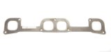 Header Flange - 0.25 in Thick - 1.85 x 1.77 in Square Port - Steel - Natural - Small Block Chevy - Each thumbnail 1