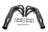 Headers - Sprint - 1.875 to 2 in Primary - 3.5 in Collector - Gaskets / Hardware Included - Steel - Black Paint - Small Block Chevy - Pair thumbnail 1