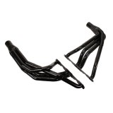 Headers - 1.625 to 1.75 in Primary - 3 in Collector - Gaskets / Hardware Included - Steel - Black Paint - Small Block Chevy - Pair thumbnail 1