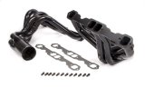 Headers - IMCA Modified - 1.75 in Primary - 3.5 in Collector - Gaskets / Hardware Included - Steel - Black Paint - Small Block Chevy - Pair thumbnail 1