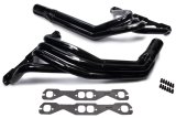 Headers - IMCA Modified - 1.625 to 1.875 in Primary - 3 in Collector - Gaskets / Hardware Included - Steel - Black Paint - Small Block Chevy - Pair thumbnail 1
