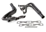 Headers - IMCA Modified - 1.625 in Primary - 3 in Collector - Gaskets / Hardware Included - Steel - Black Paint - 602 Crate - Small Block Chevy - Pair thumbnail 1