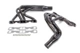 Headers - IMCA Modified - 1.625 to 1.75 in Primary - 3 in Collector - Gaskets / Hardware Included - Steel - Black Paint - Small Block Chevy - Pair thumbnail 1