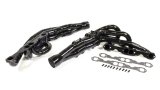 Headers - Conventional Crossover Tri-Y - 1.75 to 1.875 to 2 in Primary - 3.5 in Collector - Gaskets / Hardware Included - Steel - Black Paint - Small Block Chevy - Pair thumbnail 1