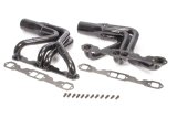 Headers - Chassis - 1.75 to 1.875 in Primary - 3.5 in Collector - Gaskets / Hardware Included - Steel - Black Paint - Small Block Chevy - Pair thumbnail 1