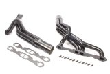Headers - Street Stock - 1.75 to 1.875 in Primary - 3.5 in Collector - Gaskets / Hardware Included - Steel - Black Paint - Stock Clip - Small Block Chevy - Pair thumbnail 1