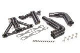 Headers - IMCA Modified - 1.625 to 1.75 in Primary - 3 in Collector - Gaskets / Hardware Included - Steel - Black Paint - Small Block Chevy - Kit thumbnail 1