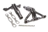 Headers - IMCA Modified - 1.75 in Primary - 3.5 in Collector - Gaskets / Hardware Included - Steel - Black Paint - Small Block Chevy - Pair thumbnail 1
