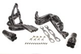Headers - 180 Degree Crossover - 1.625 in Primary - 3 in Collector - Gaskets / Hardware Included - Steel - Black Paint - Small Block Chevy - Kit thumbnail 1