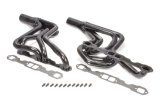 Headers - Street Stock - 1.625 in Primary - 3 in Collector - Gaskets / Hardware Included - Steel - Black Paint - Small Block Chevy - GM A-Body / F-Body / G-Body - Pair thumbnail 1